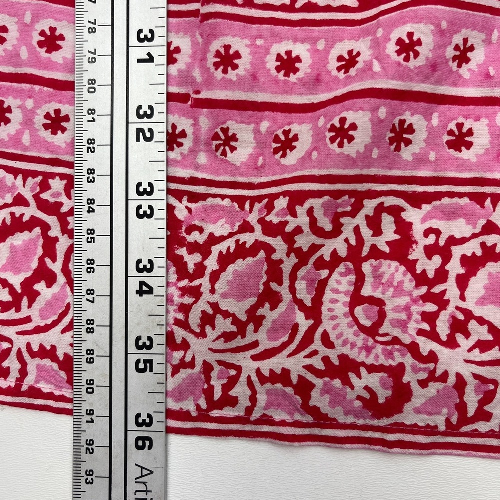 Tuckernuck Dress Pink City Prints Candy Daisy Rah Rah Mini Fringe Block Print M - Picture 14 of 16